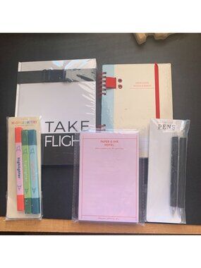 Stationery Gift Set Includes Journal Notebook Notepad Highlighters & Pens Ideal